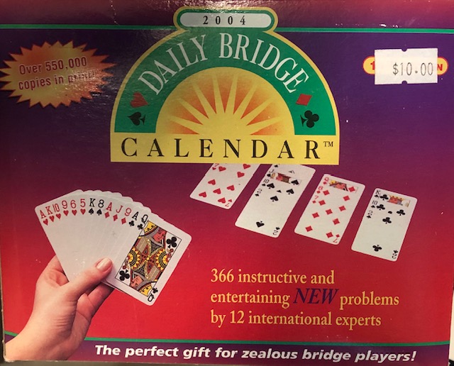 Daily Bridge Calendar 2004=2032 A WEBSITE JUST FOR BRIDGE GIFTWARE